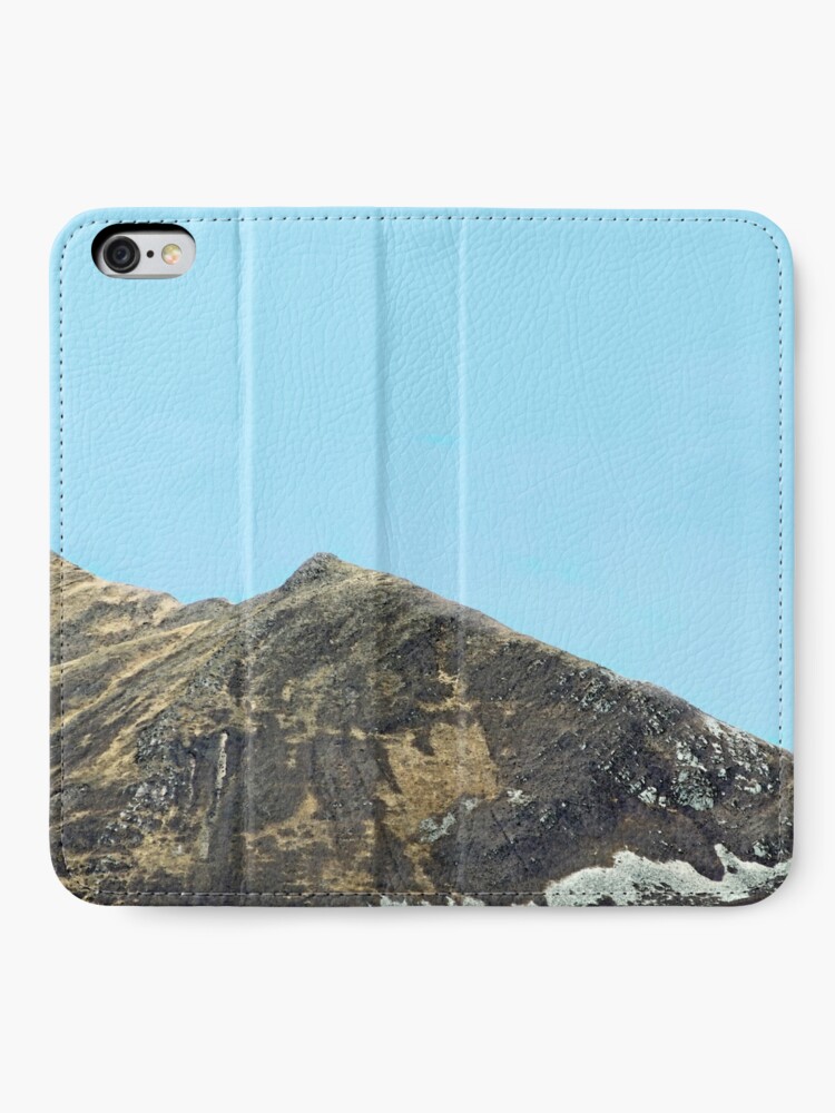 Alternate view of Mountain speaks no words iPhone Wallet