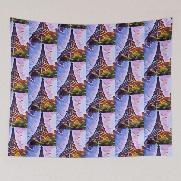 Item preview, Painting of a Eiffel Tower in Paris France designed and sold by Rhu Creations.