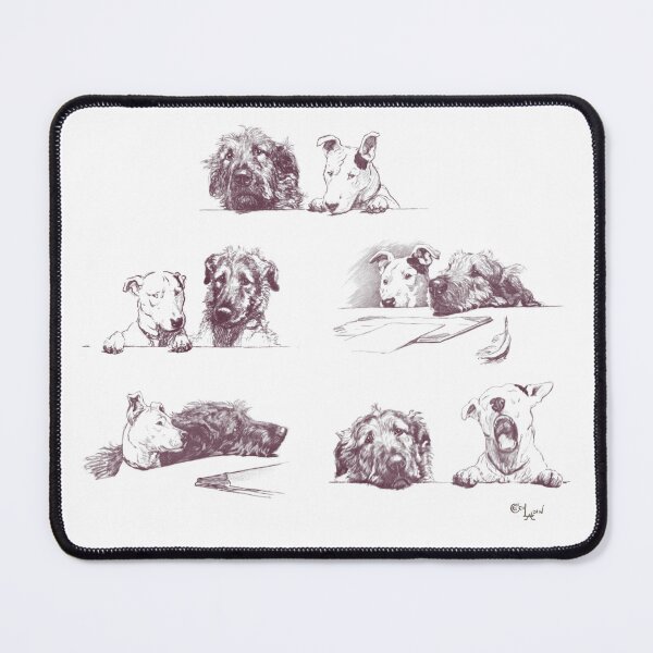 Item preview, Irish Wolfhound and Bull Terrier by Cecil Aldin designed and sold by ebrawne.