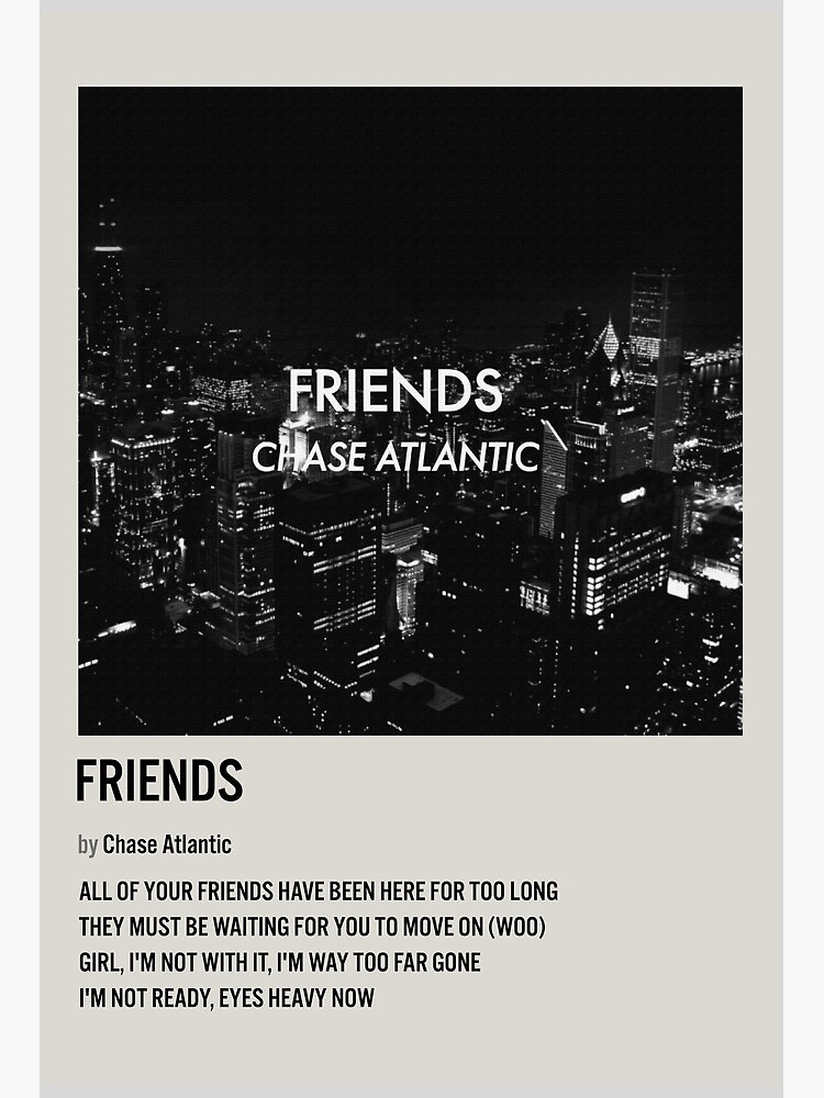 Chase Atlantic Friends All Of Your Friends | Art Board Print