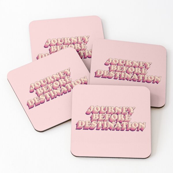 Item preview, Journey Before Destination Retro Affirmation Phrase designed and sold by MindfulMeta.