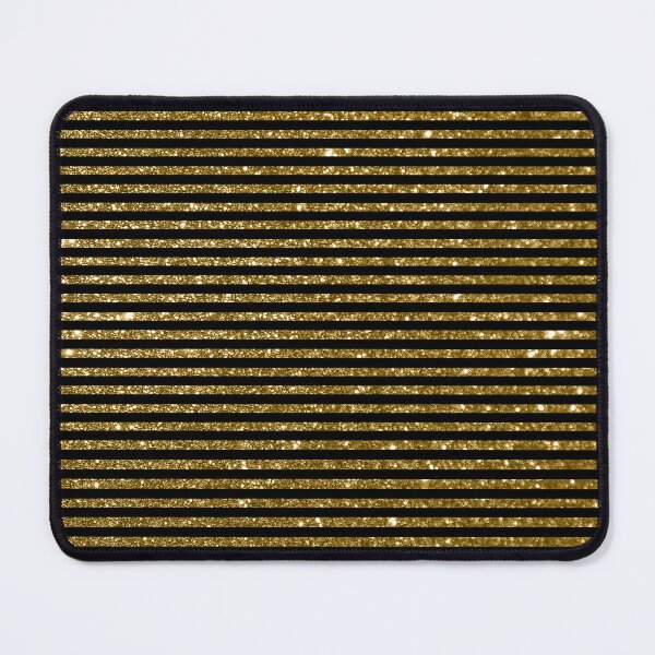 Item preview, Black and Golden Glitter Vintage Thin Stripes designed and sold by Gerson Ramos.