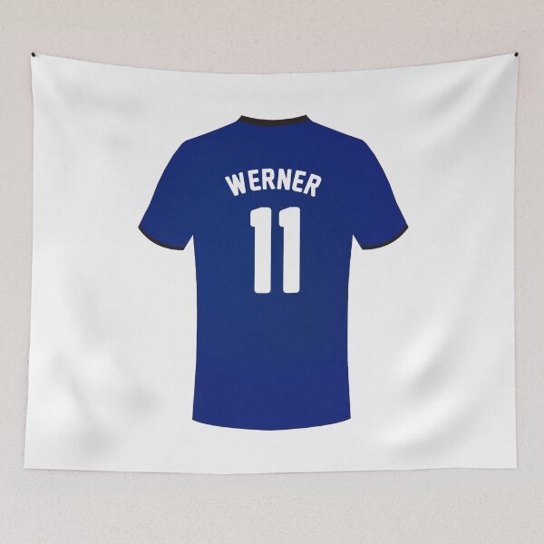 Item preview, Timo Werner Jersey Stickers designed and sold by Piqu89.