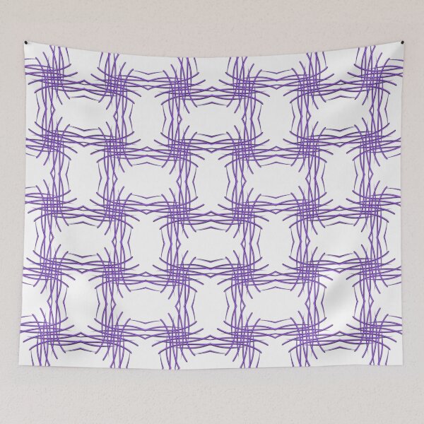 Item preview, Violet plaid pattern designed and sold by Meo Design.