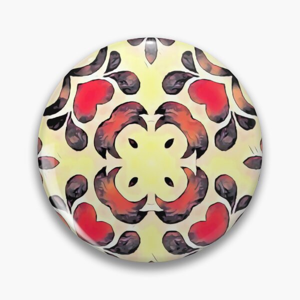 Item preview, Hearts and Swirls Geometric Pattern #2 SummerColors designed and sold by MediaArtbyMara.