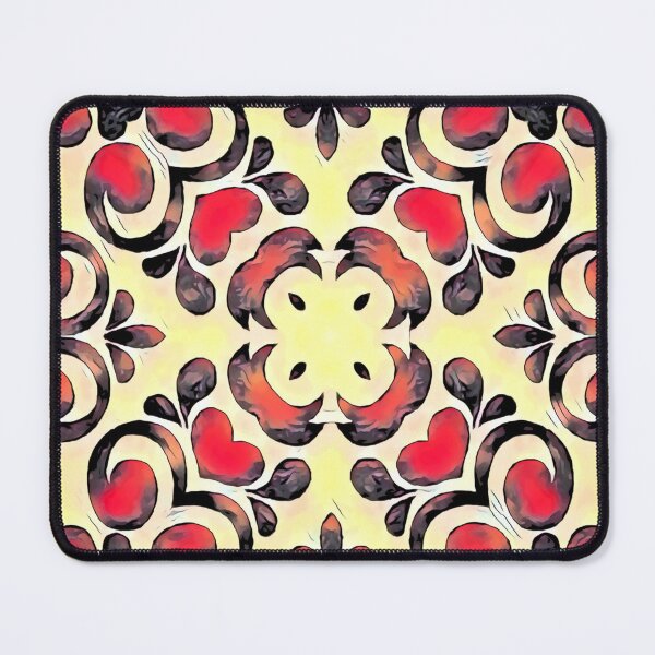 Item preview, Hearts and Swirls Geometric Pattern #2 SummerColors designed and sold by MediaArtbyMara.