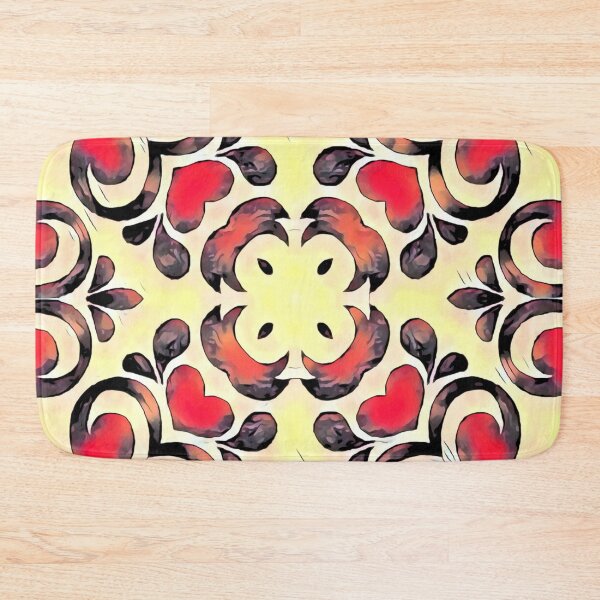 Item preview, Hearts and Swirls Geometric Pattern #2 SummerColors designed and sold by MediaArtbyMara.