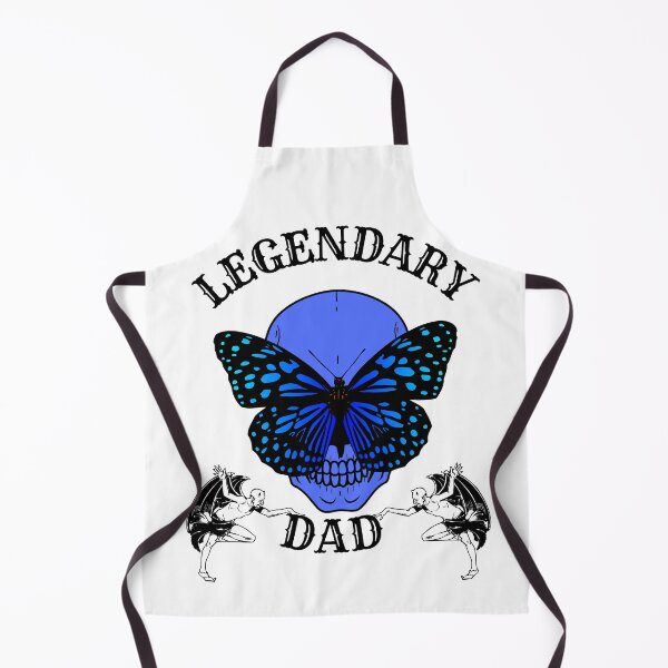 Item preview, LEGENDARY DAD blue-black skull-butterfly designed and sold by KS-Y.