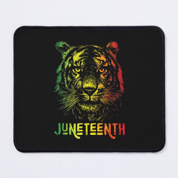 Item preview, Tiger Juneteenth Cool Black History African America Flag Tee T-Shirt designed and sold by Dieter-Marshall.
