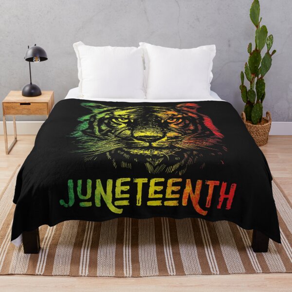Item preview, Tiger Juneteenth Cool Black History African America Flag Tee T-Shirt designed and sold by Dieter-Marshall.
