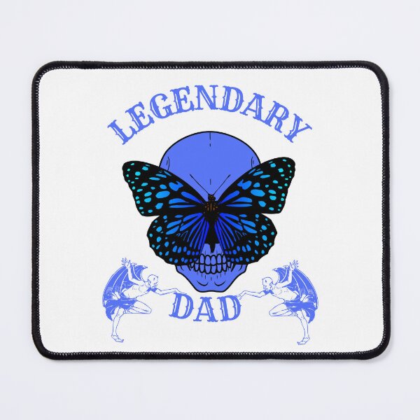 Item preview, LEGENDARY DAD blue skull-butterfly designed and sold by KS-Y.