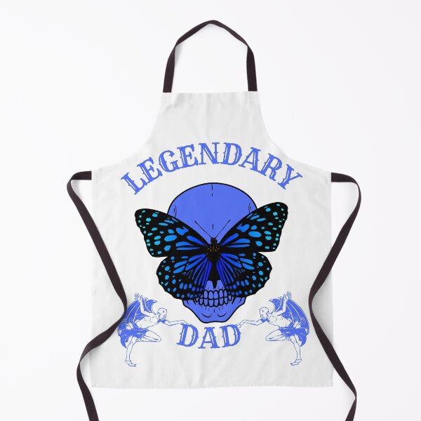 Item preview, LEGENDARY DAD blue skull-butterfly designed and sold by KS-Y.