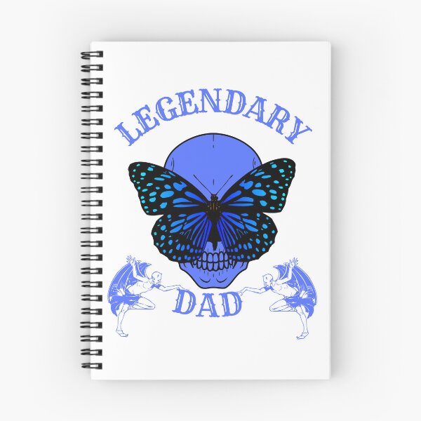 Item preview, LEGENDARY DAD blue skull-butterfly designed and sold by KS-Y.