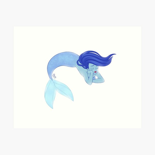 Mermaid Underwater Art Print