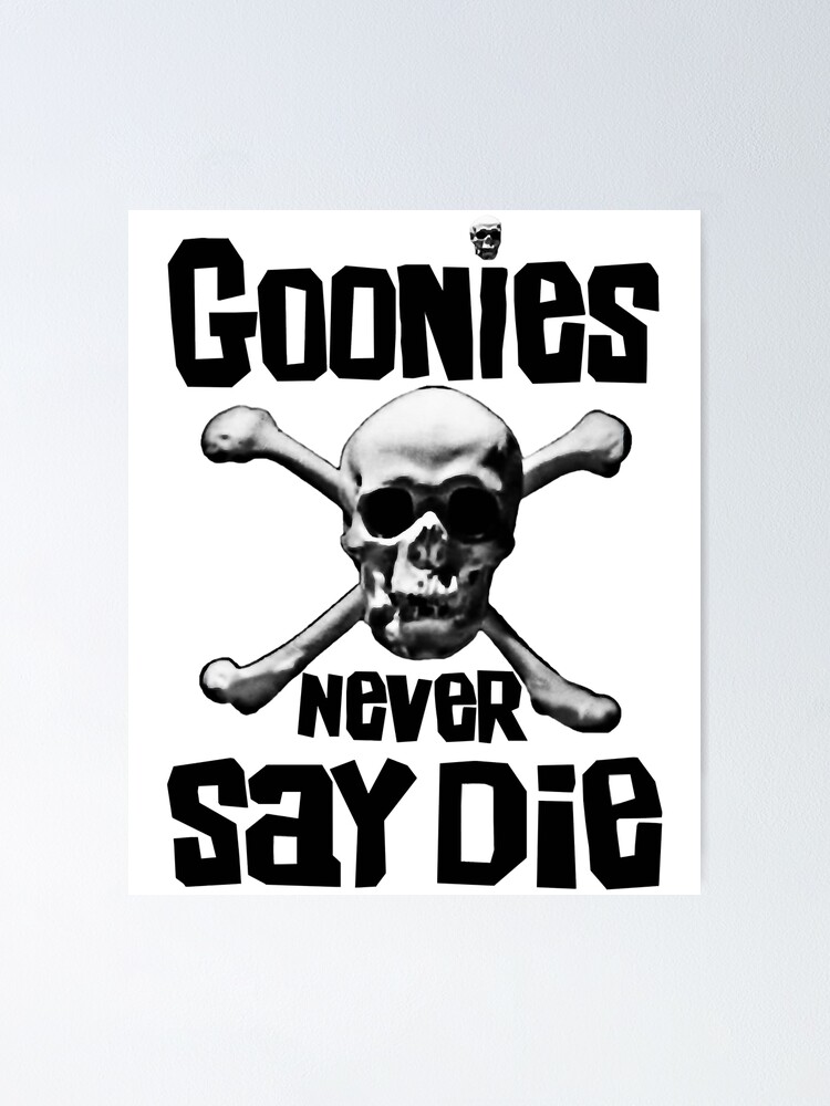 Goonies Film Aufnäher 'Never Say Die' - Bestickter Bügelpatch 8,9 Cm Für Jacken & Rucksäcke