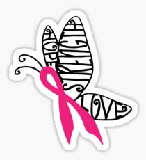 Breast Cancer Butterfly Sticker