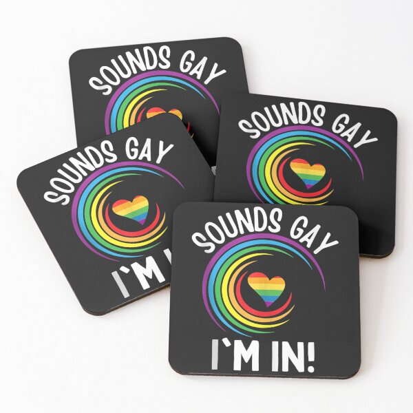 Item preview, Gay Pride Sounds Gay I'm In Men Women LGBT Rainbow T Shirt designed and sold by Dieter-Marshall.