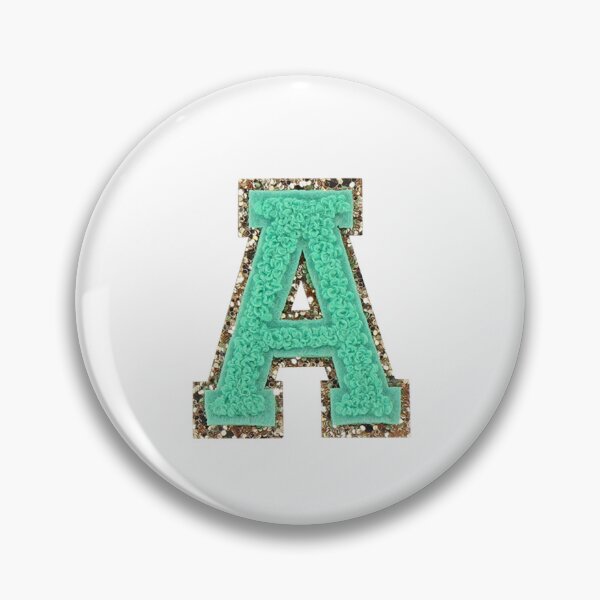 Item preview, Avocado Glitter Varsity Letter Patch A designed and sold by sroppel4.