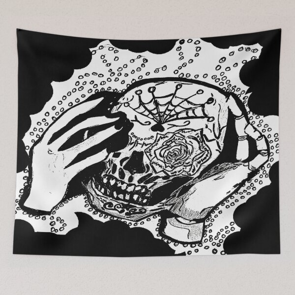 Item preview, Adorned Skull designed and sold by AnimeInkArt.