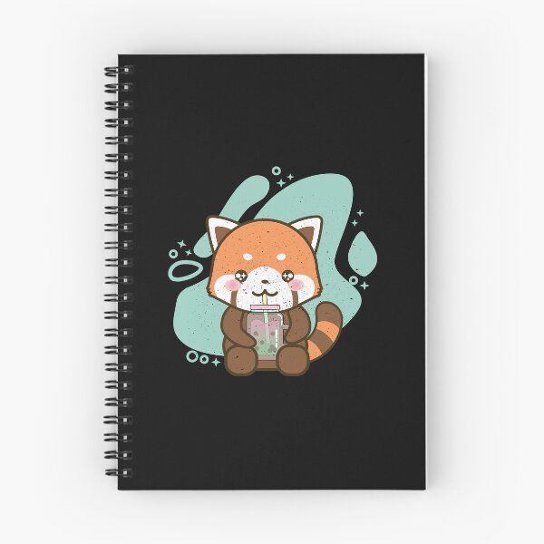 Item preview, Kawaii Red Panda Drinking Bubble Tea designed and sold by samah82.