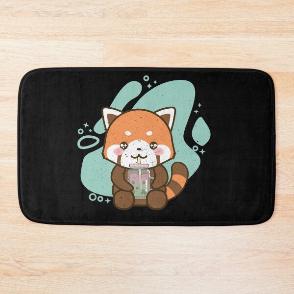 Item preview, Kawaii Red Panda Drinking Bubble Tea designed and sold by samah82.