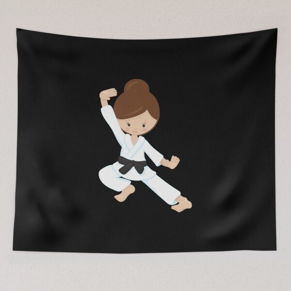 Item preview, Karate Girl Brown Hair designed and sold by DayanaLockman.