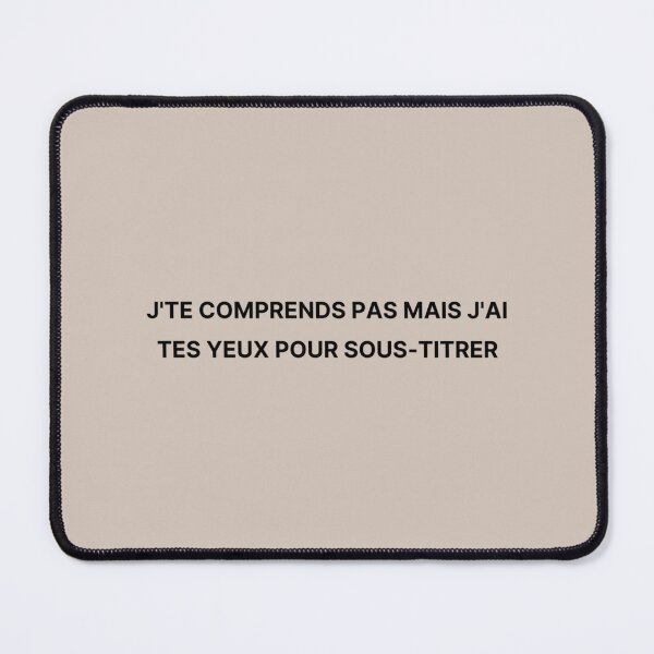Item preview, I don_t understand you but I have your eyes as a subtitle - Nekfeu designed and sold by TeeWorldB1986.