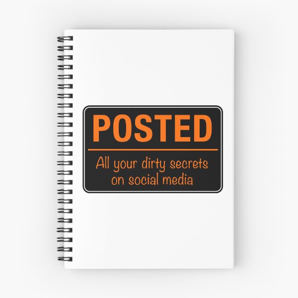 Item preview, Posted Social Media Warning Sign designed and sold by Clusterfudge.