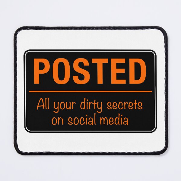 Item preview, Posted Social Media Warning Sign designed and sold by Clusterfudge.