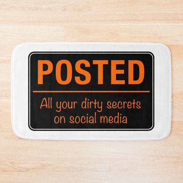Item preview, Posted Social Media Warning Sign designed and sold by Clusterfudge.