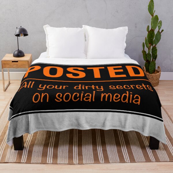 Item preview, Posted Social Media Warning Sign designed and sold by Clusterfudge.