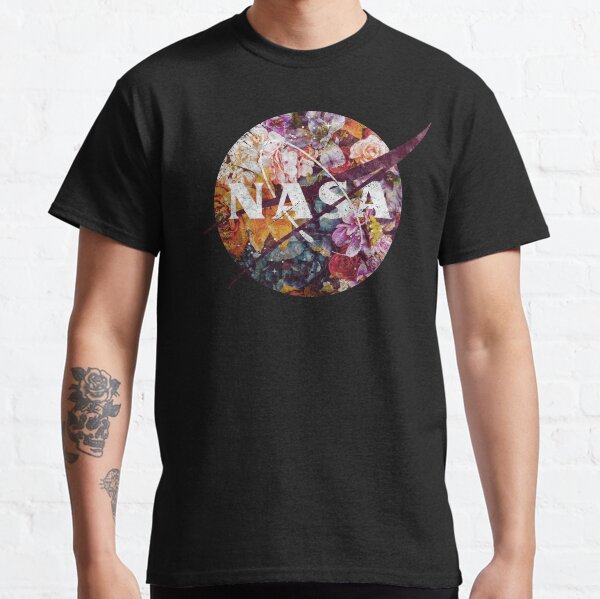 NASA Vintage Flowers Emblem Classic T-Shirt