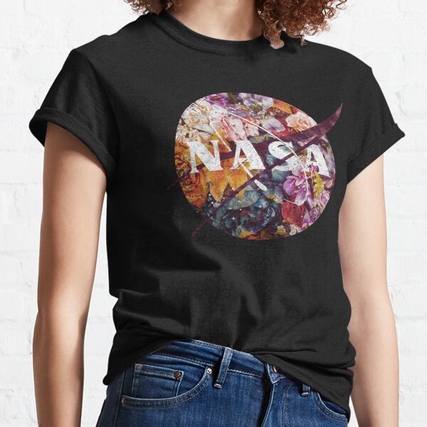 NASA Vintage Flowers Emblem Classic T-Shirt