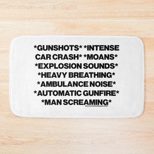 Item preview, Gunshots Intense Car Crash Moans Explosion Sounds Heavy Breathing Ambulance Noise designed and sold by JordanSSeay.