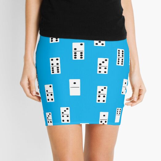 Black Dominos Mini Skirts Redbubble - dark neon blue domino tux pants original roblox