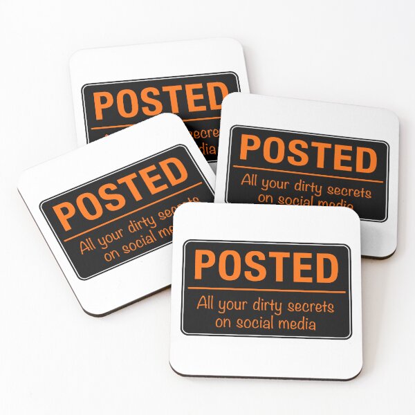 Item preview, Posted Social Media Warning Sign designed and sold by Clusterfudge.