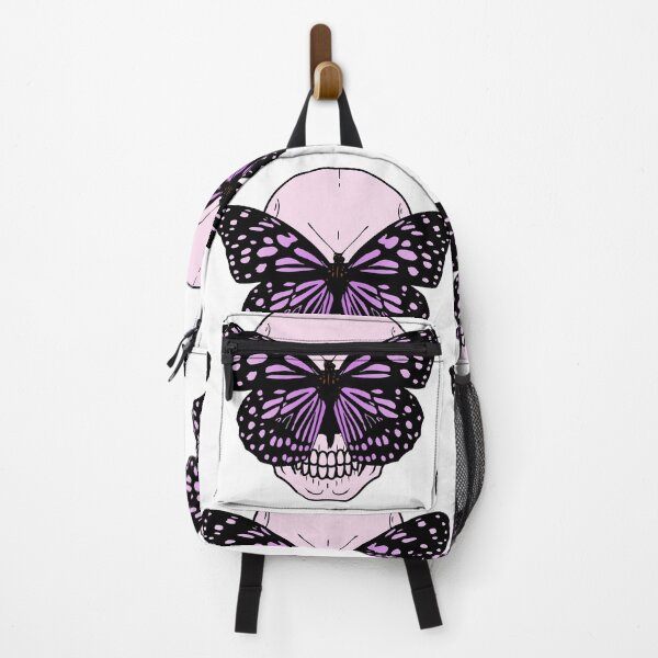 Item preview, Pink skull-butterly pattern designed and sold by KS-Y.