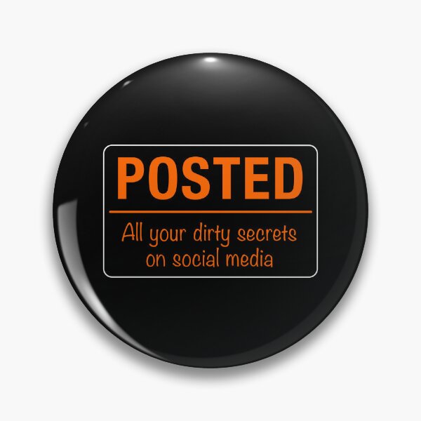 Item preview, Posted Social Media Warning Sign designed and sold by Clusterfudge.