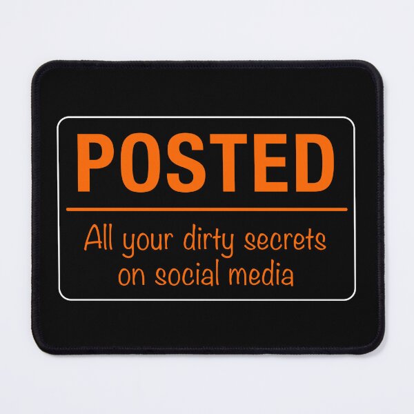 Item preview, Posted Social Media Warning Sign designed and sold by Clusterfudge.