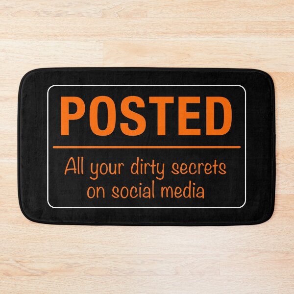 Item preview, Posted Social Media Warning Sign designed and sold by Clusterfudge.