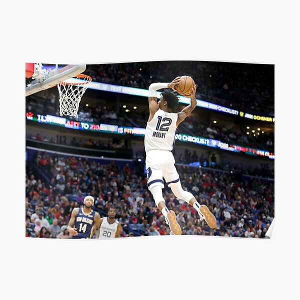 Ja Morant Posterized Dunk On Jakob Poeltl Poster Poster