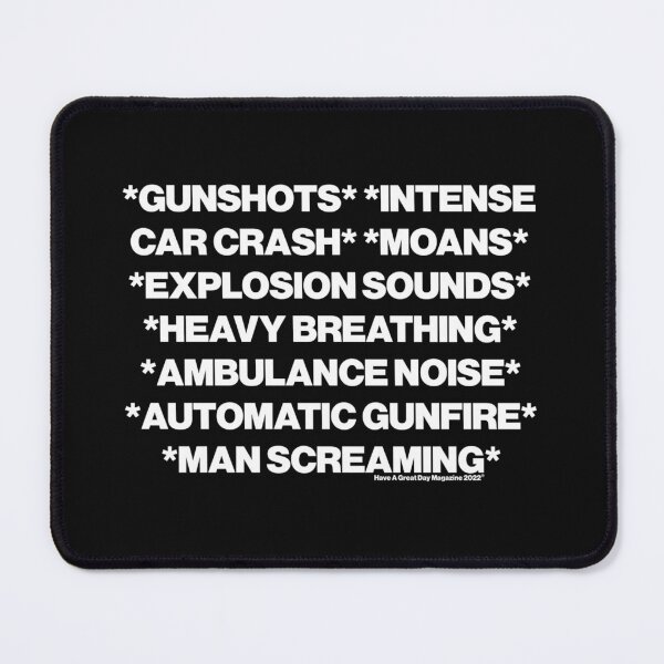 Item preview, Gunshots Intense Car Crash Moans Explosion Sounds Heavy Breathing Ambulance Noise designed and sold by JordanSSeay.