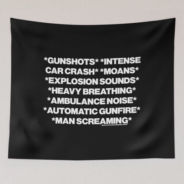 Item preview, Gunshots Intense Car Crash Moans Explosion Sounds Heavy Breathing Ambulance Noise designed and sold by JordanSSeay.