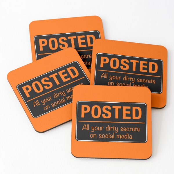 Item preview, Posted Social Media Warning Sign designed and sold by Clusterfudge.