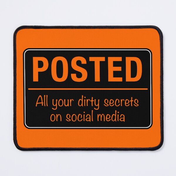 Item preview, Posted Social Media Warning Sign designed and sold by Clusterfudge.