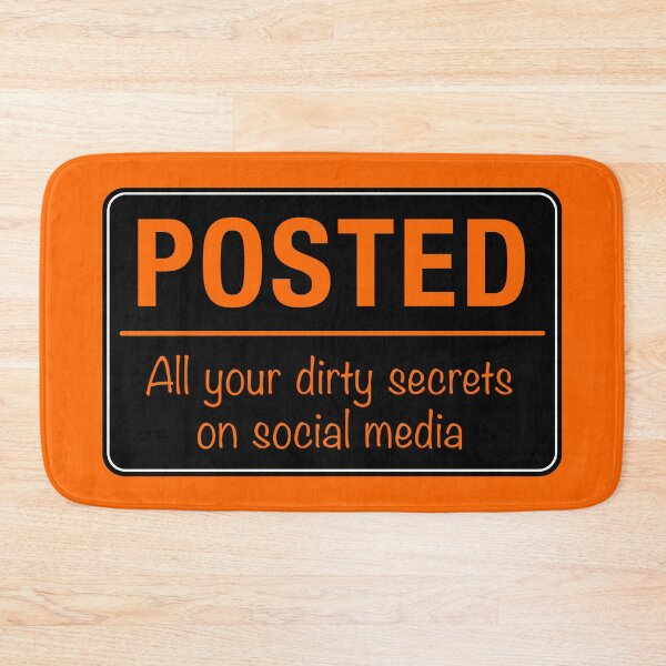 Item preview, Posted Social Media Warning Sign designed and sold by Clusterfudge.