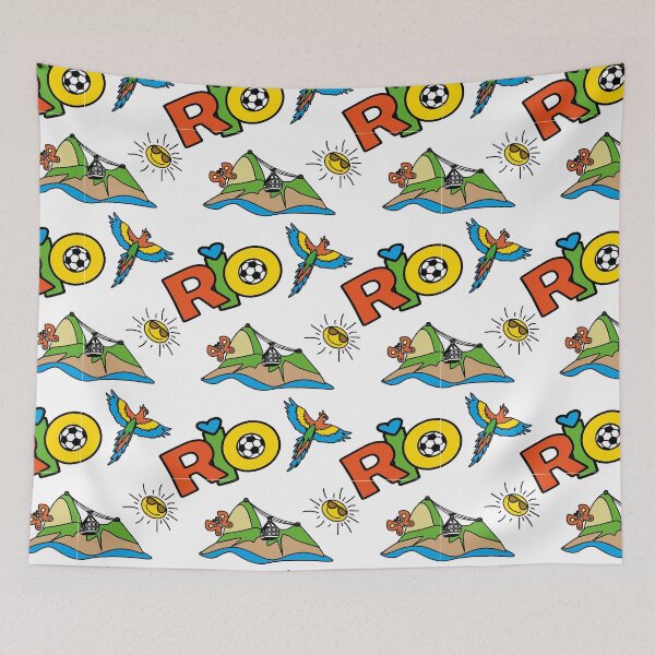 Item preview, Rio doodle seamless pattern designed and sold by NaumStock.