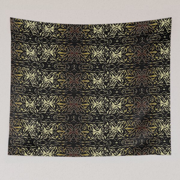 Item preview, Black and Gold Botanical Lace designed and sold by fatenanwar.