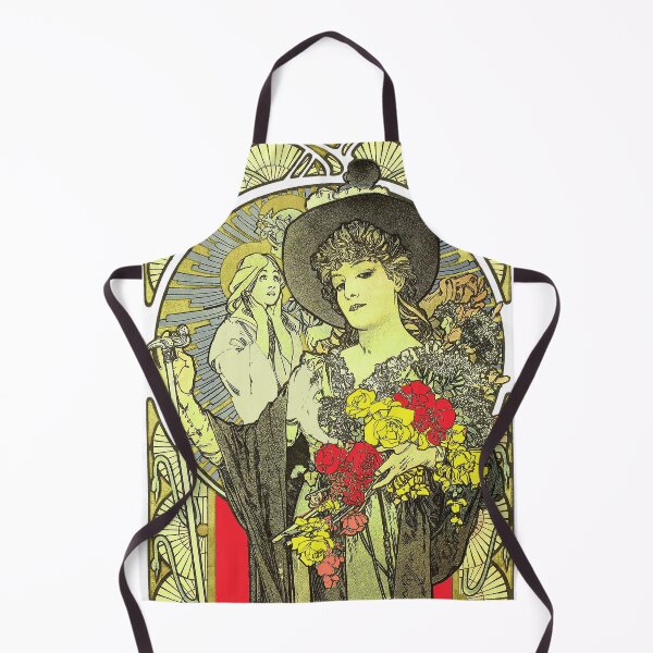 Item preview, Remixed Art Nouveau La Tosca Sarah Bernhardt by Alphonse Maria Mucha designed and sold by Tamas Das.