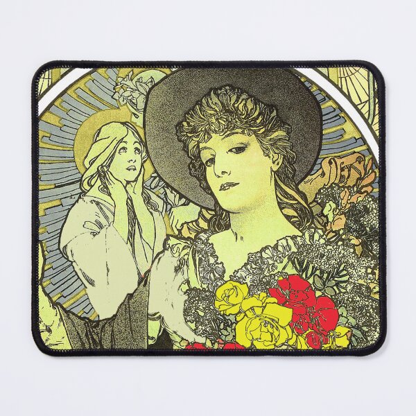 Item preview,  Remixed Art Nouveau  La Tosca Sarah Bernhardt by Alphonse Maria Mucha  designed and sold by Tamas Das.